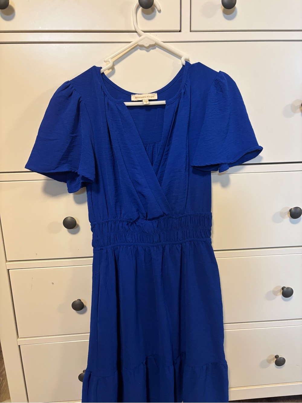 Monteau Royal Blue Midi Wrap Dress